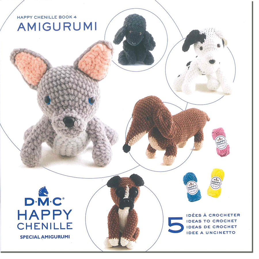 Livre crochet Amigurumi - Happy Chenille Book 3 - Petits amis - 5 modèles -  Livre crochet - Creavea
