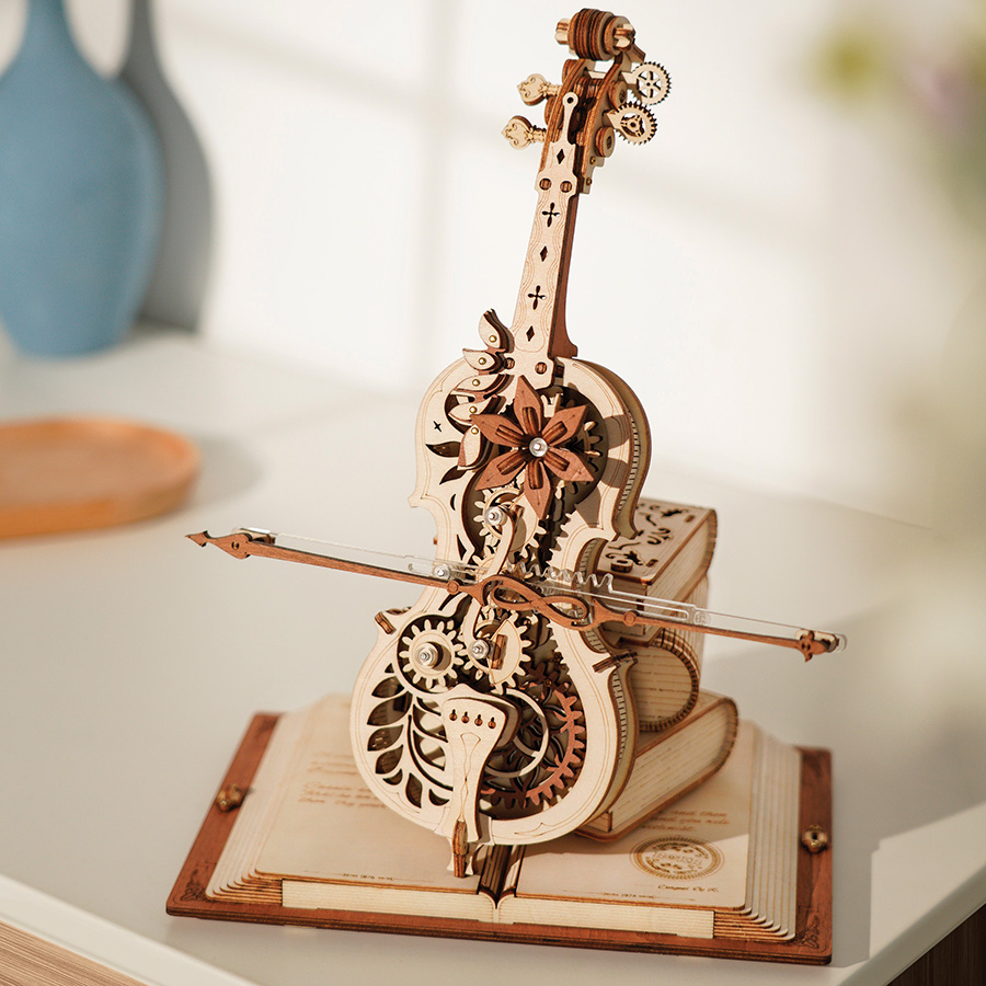 Puzzle 3D Violoncelle - Maquette en bois d'instrument de musique