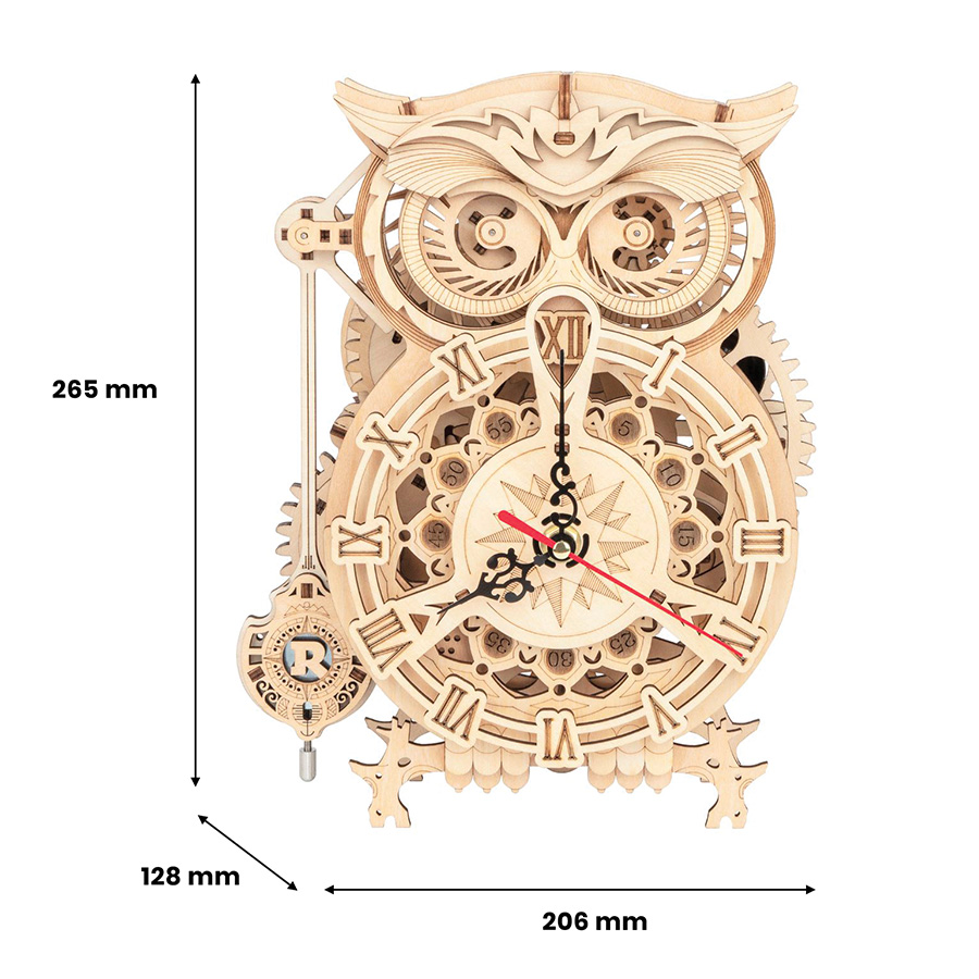 Puzzle Mécanique 3D Bois - Horloge murale Astrologique - ROKR