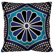 Kit de coussin gros trous - Margot de Paris - Coussin bleu