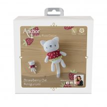 Kit crochet - Anchor - Amigurumi chat-fraise