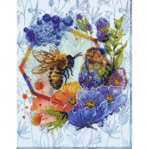 Kit de broderie avec perles - Abris Art - Miel des fleurs