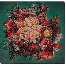 Kit de broderie avec perles - Abris Art - Le goût de Noël