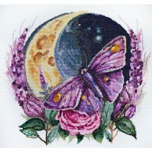 Kit broderie point de croix - Abris Art - Clair de lune