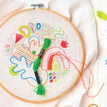 Kit au point de broderie  - Anchor - Neon freestyle Sampler