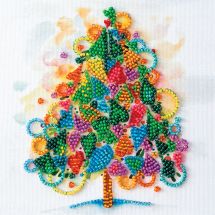 Kit de broderie avec perles - Abris Art - Le coeur de Noël