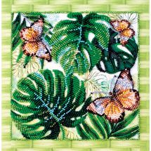 Kit de broderie avec perles - Abris Art - Papillons