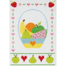 Kit broderie point de croix - Anchor - Fruits