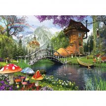 Puzzle  - Art Puzzle - La maison-chaussure - 1000 pièces