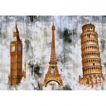 Puzzle  - Art Puzzle - Trois villes, trois tours - 1000 pièces