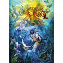 Puzzle  - Art Puzzle - Princesses du jour et de la nuit - 1000 pièces