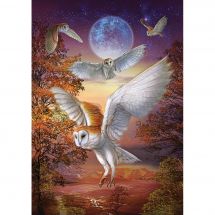 Puzzle  - Art Puzzle - Chouettes de minuit - 1000 pièces