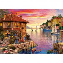 Puzzle  - Art Puzzle - Le port méditerranéen - 1500 pièces