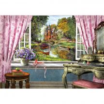 Puzzle  - Art Puzzle - Le château à ma fenêtre - 1500 pièces