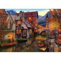 Puzzle  - Art Puzzle - Maisons sur le canal - 2000 pièces