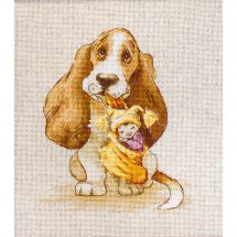 Kit broderie point de croix - Luca-S - Basset