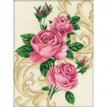 Kit broderie point de croix - RTO - Roses