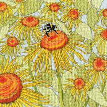 Kit broderie point de croix - Bothy Threads - Tournesols de jardin