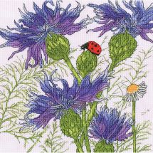 Kit broderie point de croix - Bothy Threads - Jardin de bleuets