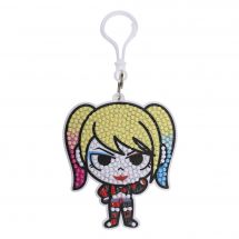 Porte-clés Broderie Diamant - Crystal Art D.I.Y - Harley Quinn