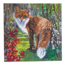 Kit de broderie Diamant sur châssis - Crystal Art D.I.Y - Renard d'Automne