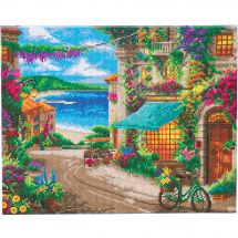 Kit de broderie Diamant sur châssis - Crystal Art D.I.Y - Café italien