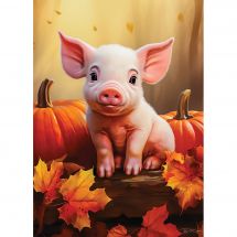 Puzzle enfant - Castorland - Petit cochon d'automne - 60 pièces