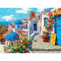 Puzzle  - Castorland - Printemps à Santorin - 2000 pièces