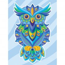 Kit de broderie Diamant - Crafting Spark - Hibou coloré