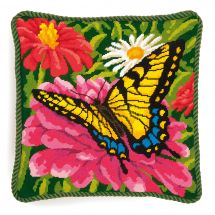 Kit de canevas unifil - Dimensions - Papillon et zinnias