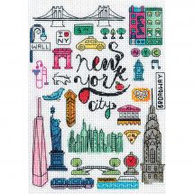 Kit broderie point de croix - Dimensions - New York et Paris