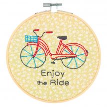 Kit de broderie sur tambour - Dimensions - Bicyclette