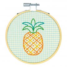 Kit de broderie sur tambour - Dimensions - Ananas