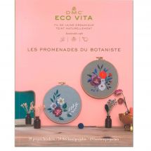 Livre - DMC - 19 projets broderie - Les promenades du botaniste  