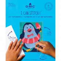 Kit de canevas pour enfant - DMC - Merlin le pingouin