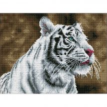 Kit de broderie Diamant - Diamond Dotz - Tigre blanc