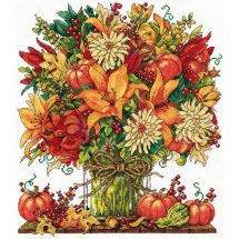 Kit broderie point de croix - Design works - Bouquet d'Automne