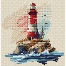 Kit broderie point de croix - Hobby Jobby - Phare d'été