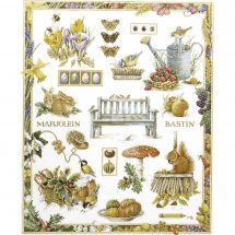 Kit broderie point de croix - Lanarte - Sampler  Automne