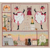 Kit broderie point de croix - Le Bonheur des Dames - Paris bonheur