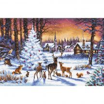 Kit broderie point de croix - Letistitch - Bois de Noël