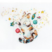 Kit broderie point de croix - Letistitch - Le bonheur du chat