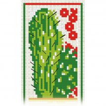 Kit broderie point de croix - Luc Créations - Cactus