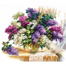 Kit broderie point de croix - Magic Needle - L'odeur du lilas