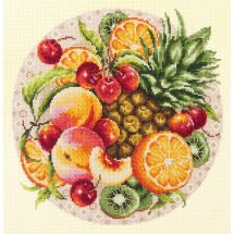 Kit broderie point de croix - Magic Needle - Fruits exotiques