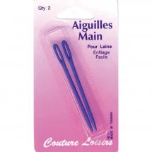 Aiguilles diverses - Couture loisirs - Aiguilles laine plastique main