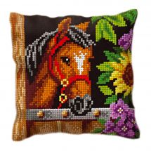 Kit de coussin gros trous - Orchidéa - Cheval dans sa stalle