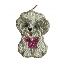 Kit de broderie avec perles - Nova Stitch - Pendentif caniche