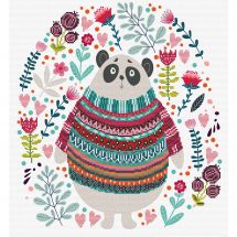 Kit broderie point de croix - Ladybird - Panda couture