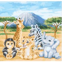 Kit de peinture par numéro - Craft Buddy - Safari 